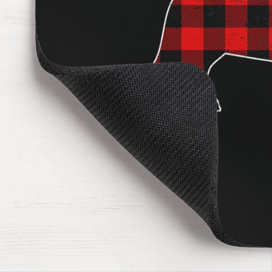 Buffalo Plaid Bulldog Muismat (Hoek)
