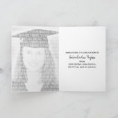 Buffalo Plaid Burlap Afstuderen Fotoaankondiging Aankondiging (Binnen)