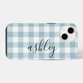 Buffalo Plaid Calligraphy IPhone hoesje iPhone 14 Hoesje (Achterkant horizontaal)