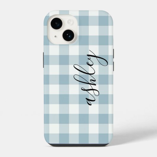 Buffalo Plaid Calligraphy IPhone hoesje iPhone 14 Hoesje (Achterkant)