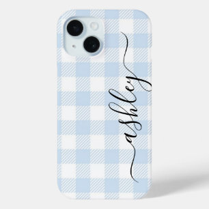 Buffalo Plaid Check Calligrafie CAN bewerk kleur C iPhone 15 Case