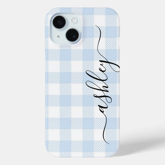 Buffalo Plaid Check Calligrafie CAN bewerk kleur C Case-Mate iPhone Case (Achterkant)