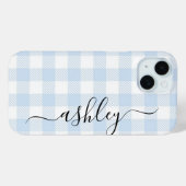 Buffalo Plaid Check Calligrafie CAN bewerk kleur C Case-Mate iPhone Case (Achterkant (horizontaal))
