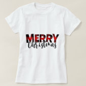 Buffalo Plaid Christmas, Merry Christmas Buffalo. T-shirt (Design voorkant)