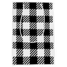 Buffalo Plaid Classic Designer Stijl Zwart Wit