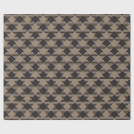 Buffalo Plaid Country Chic Style Cadeaupapier (Vlak)