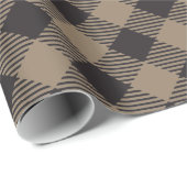 Buffalo Plaid Country Chic Style Cadeaupapier (Rol Hoek)