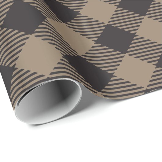 Buffalo Plaid Country Chic Style Cadeaupapier (Rol Hoek)