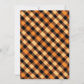 Buffalo Plaid Dankbaar Thanksgiving Diner Kaart (Achterkant)