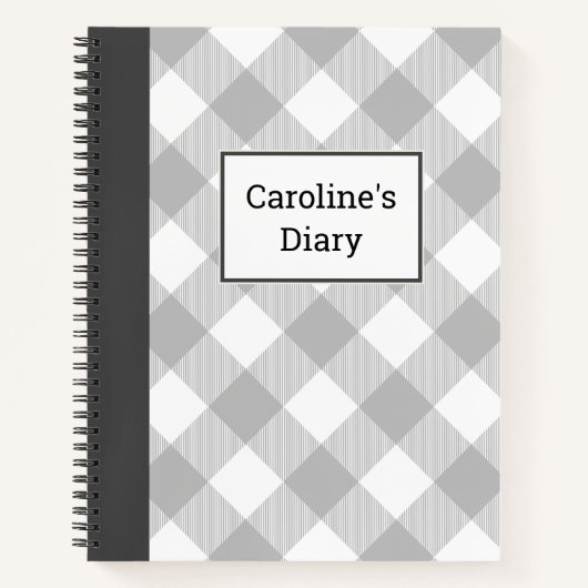 Buffalo Plaid Diary Notitieboek (Voorkant)