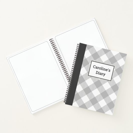  Buffalo Plaid Diary Notitieboek (Binnen)