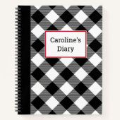  Buffalo Plaid Diary Notitieboek (Voorkant)