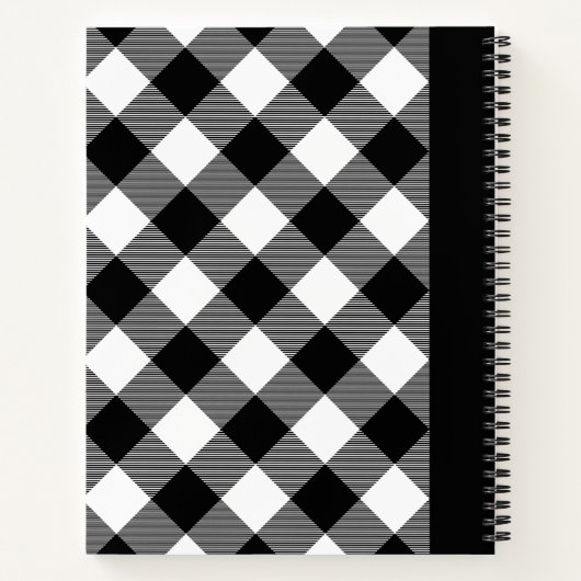  Buffalo Plaid Diary Notitieboek (Achterkant)