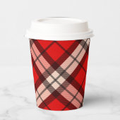 Buffalo Plaid Eenvoudige Papercup Papieren Bekers (Links)