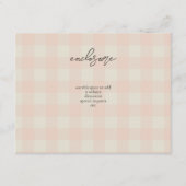 Buffalo Plaid Engagement Party Informatiekaartje (Voorkant)