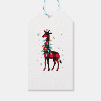 Buffalo Plaid Family Matching Giraffe Christmas Pa Cadeaulabel