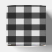 Buffalo Plaid Feestelijke Rendieren Kerstmis Bedankdoosjes (Bovenkant)