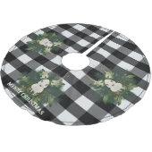 Buffalo Plaid Feestelijke Rendieren Kerstmis Kerstboom Rok (Gekanteld)