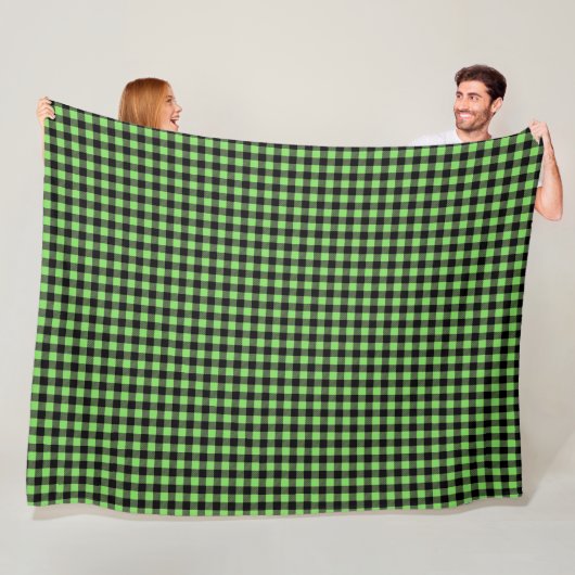 Buffalo Plaid Fleece Dekbed Deken (In situ)