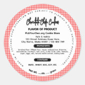 Buffalo plaid Florida cottage food label Vakantie (Voorkant)