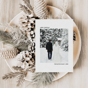 Buffalo Plaid Foto Kerstmis vrolijk kerstfeest Feestdagenkaart