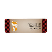 Buffalo Plaid Fox Baby shower