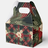 Buffalo Plaid Gable Gift Box met handvat Bedankdoosjes (Achterkant)