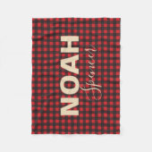 Buffalo plaid gepersonaliseerde deken (Voorkant)