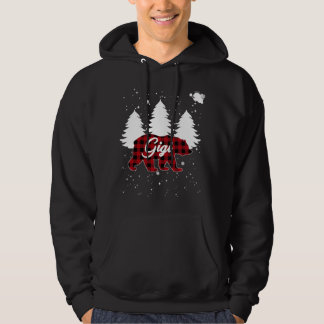 Buffalo Plaid Gigi Beer Kerstboom Pyjama Familie Hoodie