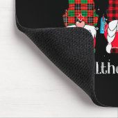 Buffalo Plaid Gnome Healthcare Worker Nurse Christ Muismat (Hoek)