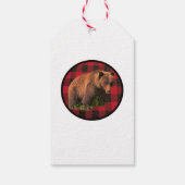 Buffalo Plaid Grizzly Beer Cadeautags Cadeaulabel (Achterkant)