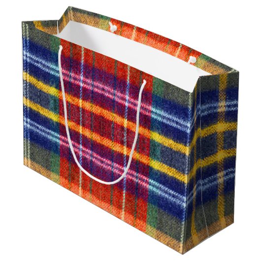 Buffalo Plaid Groot Cadeauzakje (Achterkant Gekanteld)