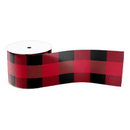 Buffalo plaid grosgrain lint
