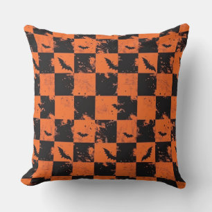 Buffalo Plaid Halloween Sierkussen