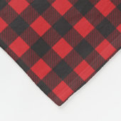 Buffalo plaid hert gepersonaliseerde deken (Hoek)