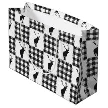 Buffalo Plaid Hert Rustic Woodland Patroon