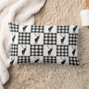Buffalo Plaid Herten Rustieke Bos Patroon Kussen