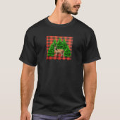 Buffalo Plaid Holiday Forest Deer T-Shirt (Voorkant)