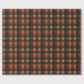 Buffalo Plaid Holiday Rustic Gingham Cadeaupapier (Vlak)