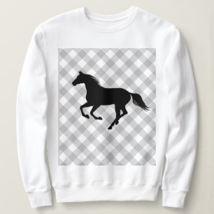 Buffalo Plaid Horse Lover (niet zo) Lelijke trui