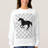 Buffalo Plaid Horse Lover (niet zo) Lelijke trui (Voorkant)