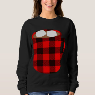 Buffalo Plaid Hot Cacao Cup met Marshmallow Chris Trui