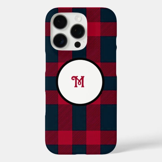 Buffalo plaid iPhone / iPad case (Achterkant)