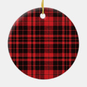 Buffalo Plaid Kerstfoto Keepsake Ornament (Achterkant)