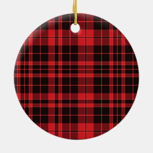 Buffalo Plaid Kerstfoto Keepsake Ornament (Achterkant)