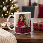 Buffalo Plaid Kerstmis Koffiemok