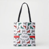 Buffalo plaid kerstmis  tote bag (Voorkant)