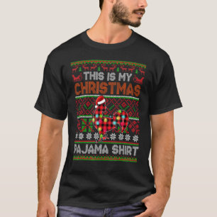 Buffalo Plaid Kip Kerst Pyjama Verschrikkelijke Tr T-shirt