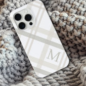 Buffalo Plaid Klassiek Elegant Monogram Initiaal iPhone Hoesje