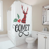 Buffalo Plaid Komeet Douchegordijn (In situ)